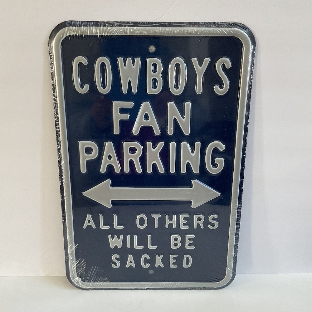 Dallas Cowboys 12”x18” Embossed Steel Parking Sign Cowboy Fan Parking All Others